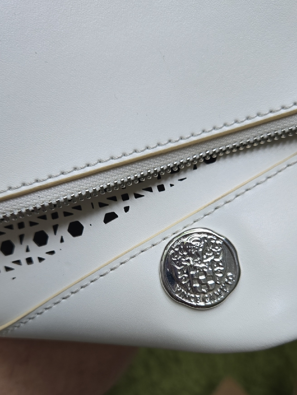 Vince Camuto Elegant White Perforated Women's Bag - Picture 15 of 15